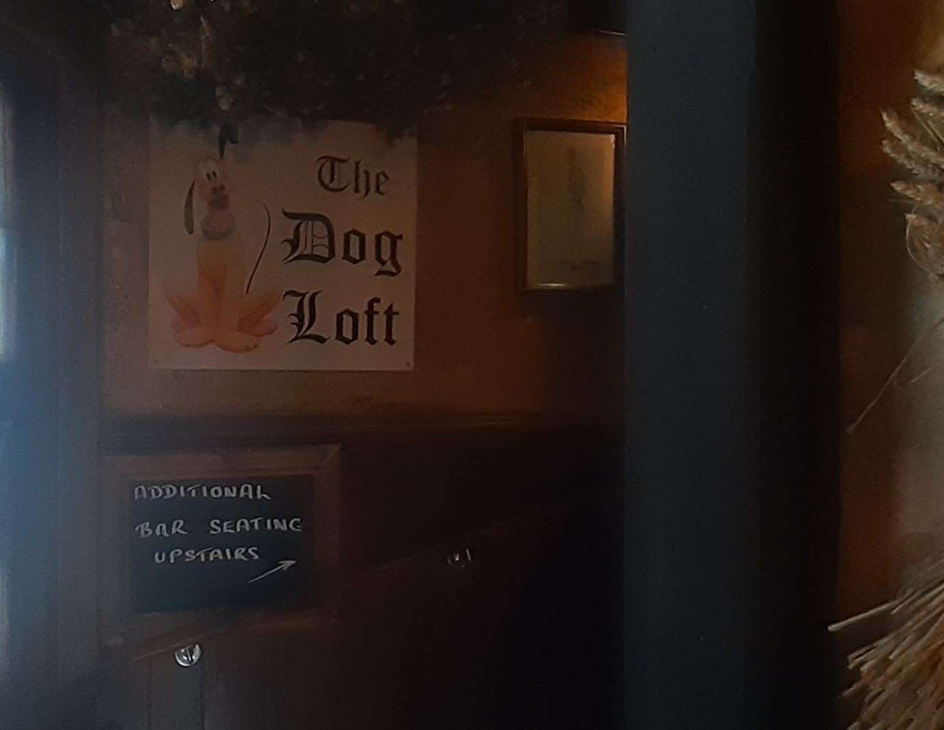 The dog loft is a newer addition to the 18th century pub