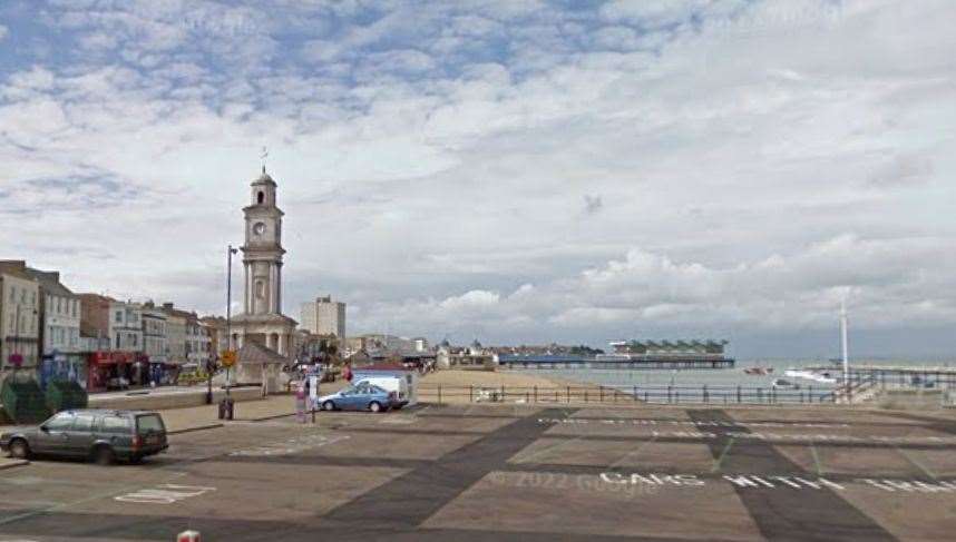 A 19-year-old man was stabbed on Herne Bay seafront. Picture: Google