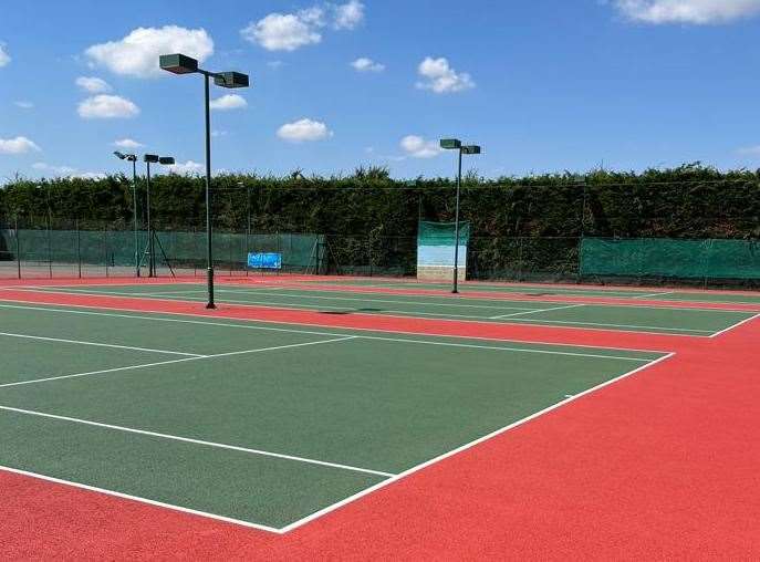 Hard courts at Frindsbury Lawn Tennis Club. Picture: Darren Marshall