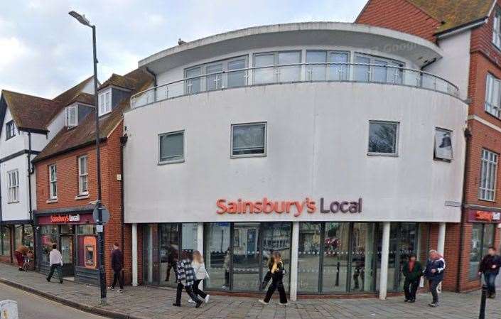 Sainsbury's Local in Canterbury. Google Street View
