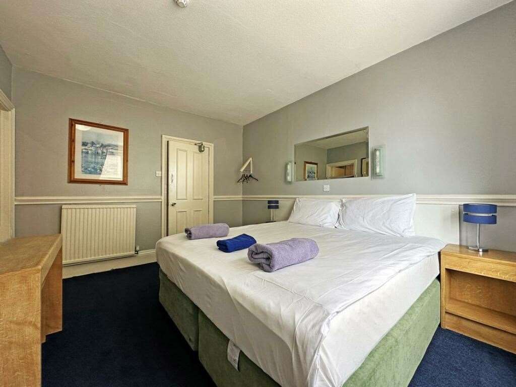A bedroom inside the Sheerness hotel. Picture: Royal Hotel/ Rightmove