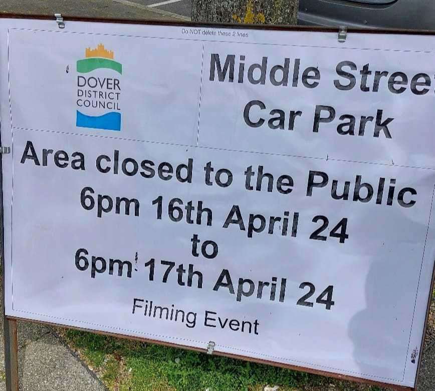 A sign in the car park saying it will be shut from 6pm. Picture: Paul Jeffries