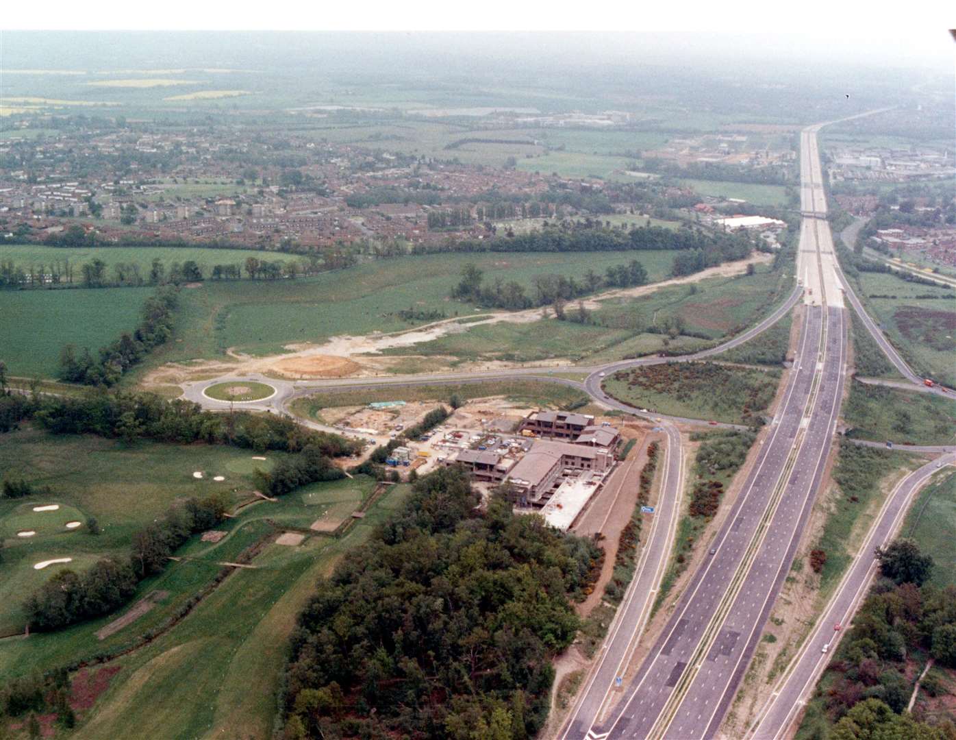Work on Junction 10 at Ashford of the M20 - the ‘missing link’ connecting the motorway with Maidstone
